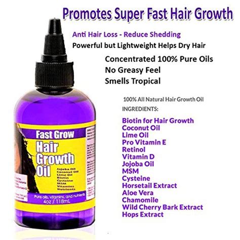 Fast Grow Hair Growth Oil 4 Oz Hair Growth Oil Fast Hair Growth