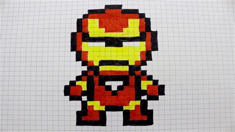 Iron Man En Pixel Art Youtube