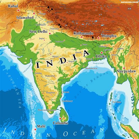 Carta Geografica Fisica India Cartina Politica Italia Vrogue Co
