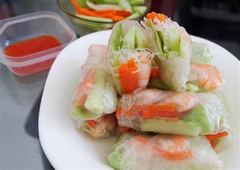 Popia vietnam ni perlu menggunakan rice paper sebagai. Resep Vietnamese Spring Roll aka Lumpia Vietnam oleh Heris ...