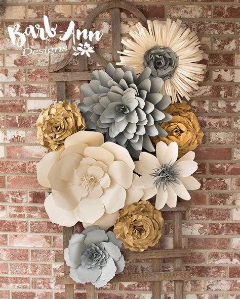 Large Paper Flower Wall Decor For Nursery Weddings Bridal Showers