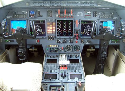 Dassault Falcon 50 Instrument Panel Corporate Jet Cockpit Aviation