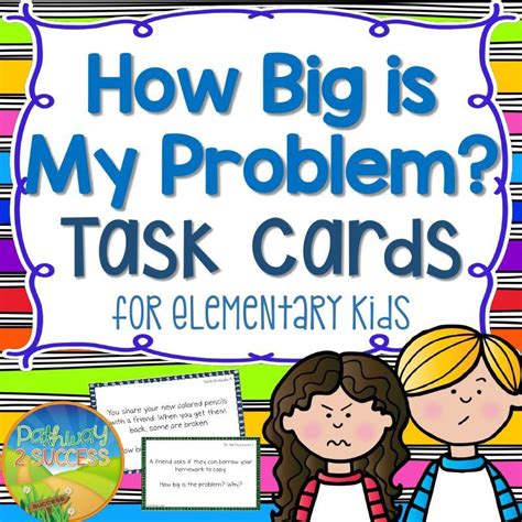 How Big Is My Problem Task Cards For Elementary Kids Problem Solving