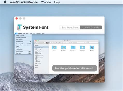 How To Change The Macos High Sierra System Font To Lucida Grande Mac