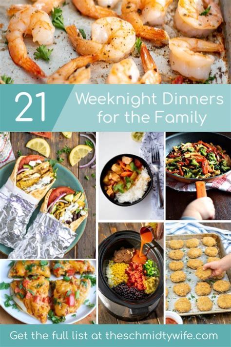 21 of the BEST weeknight dinners for the family! I've ...