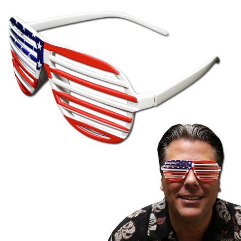 patriotic slotted shutter shade eyeglasses sunglasses eyeglasses and masks