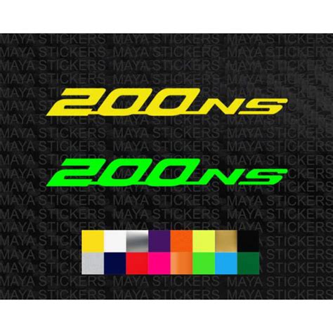 Bajaj Pulsar Ns200 Logo Sticker In Custom Colors And Sizes