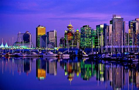 Coal Harbour And Downtown Vancouver British Columbia Canada