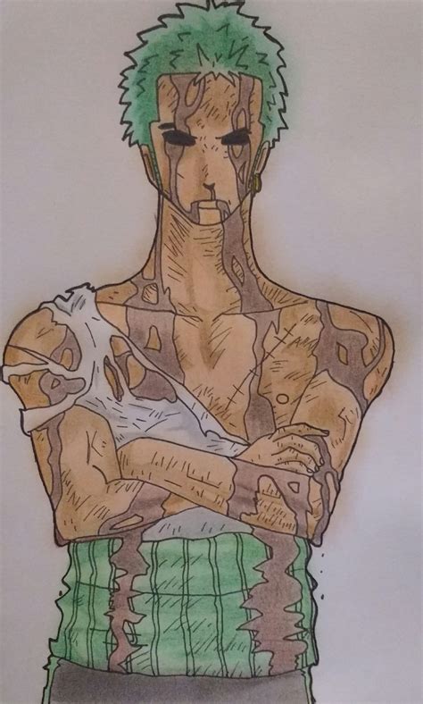 Roronoa Zoro My First Colored Drawing Onepiece