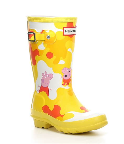 Hunter Kids Original Waterproof Peppa Pig Muddy Puddles Rain Boot