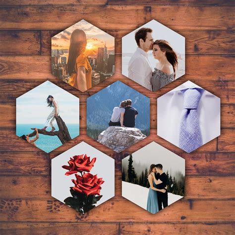 Hexagonal Shape Collage Ideas Photo Collage Maker Photo Collage