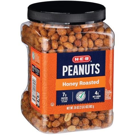 H E B Select Ingredients Honey Roasted Peanuts Shop Nuts And Seeds At H E B
