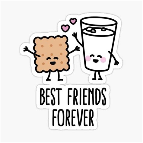 Best Friends Forever Sticker For Sale By Laundryfactory Redbubble