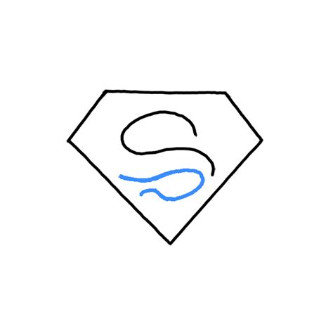 How To Draw A Superman Logo Step By Step Easy Drawing Guides