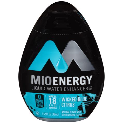6 Pack Mio Energy Liquid Water Enhancer Wicked Blue Citrus 162 Fl