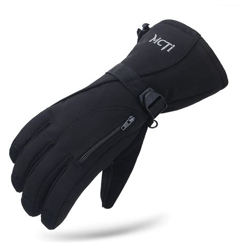 Mcti Winter Ski Gloves Waterproof Windproof Mens Snowboard Snow Work