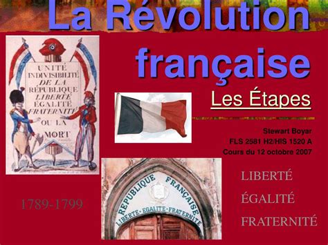 PPT La Révolution française Les Étapes PowerPoint Presentation ID