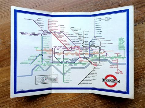 Harry Beck S First Map Map Of London S Underground Railways Trial Edition Iconic Antiques
