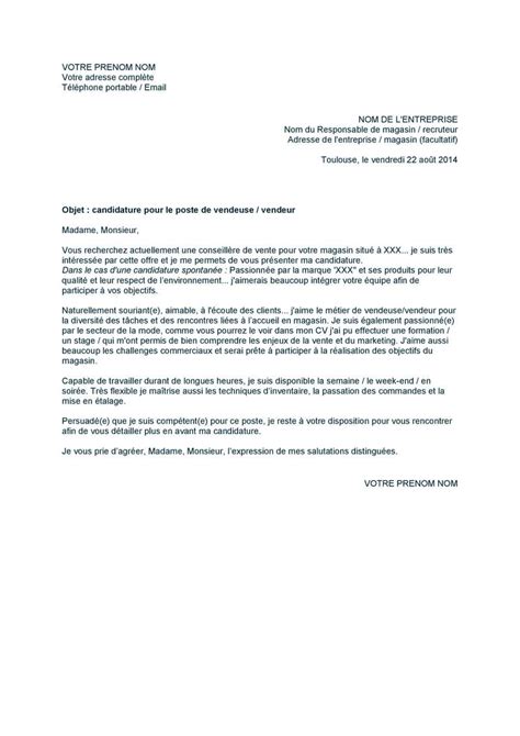 exemple de lettre de motivation - Exemple de cv