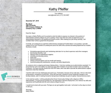 Compelling Cover Letter For Administrative Assistant Example And Tips