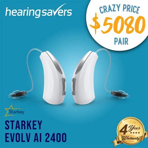 Starkey Evolv Ai 2400 Ric R Rechargeable Hearing Aid Discounted At