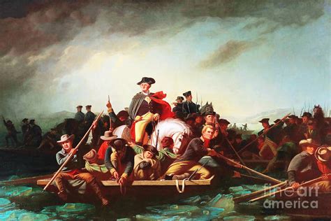 Remastered Art Washington Crossing The Delaware By George Caleb Bingham