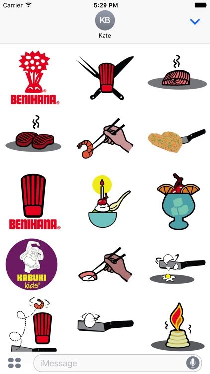 Benihana Sticker Pack By Inmoji Inc