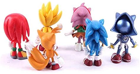 Sonic The Hedgehog Toys Action Figures Set Of 6pcs Sonic Cake Toppers