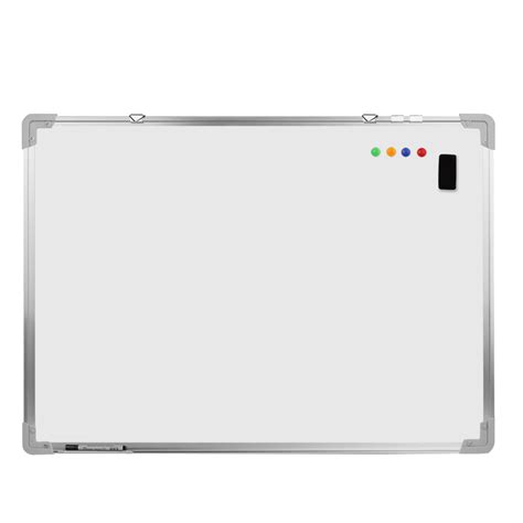 Wall Mounted Magnetic Whiteboard 36 X 48 Inch Aluminum Frame