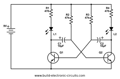 Blinking Led Light Circuit Diagram