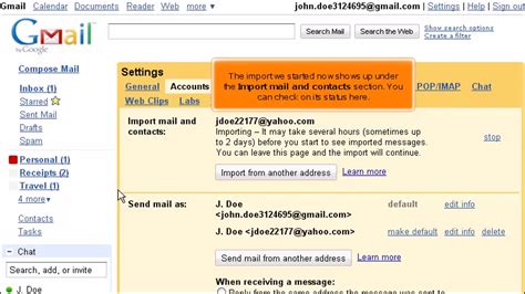 Gmail How To Import Mails And Contacts From Another Email Account