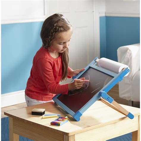 Melissa And Doug Deluxe Double Sided Tabletop Easel Easels Chalkboards