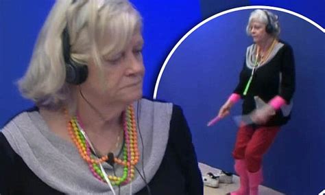 Cbbs Ann Widdecombe Dances To Rave Music In Silent Disco
