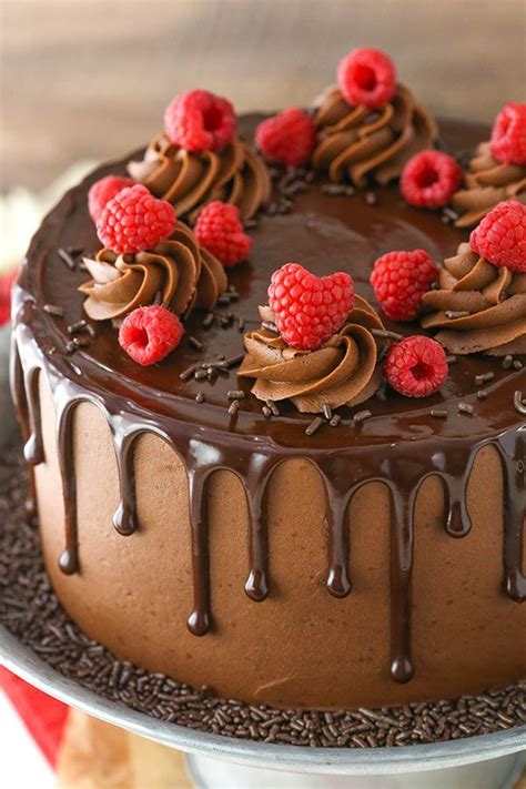 More images for layered chocolate cake filling ideas » Raspberry Chocolate Layer Cake | Chocolate Cake & Ganache ...