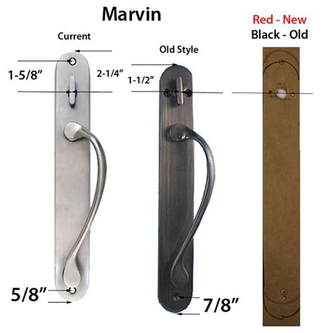 Marvin Ultimate Sliding French Door Inactive Dummy Wide Handle Set