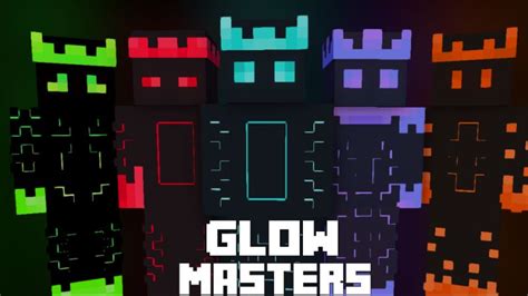 Glow Masters By Pixelationz Studios Minecraft Skin Pack Minecraft