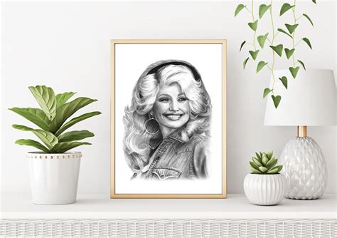 Dolly Parton Portrait Print A4 A5 8x10 5x7 Etsy Sweden