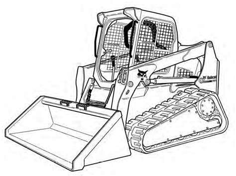 Bobcat Skid Steer Coloring Pages Sketch Coloring Page