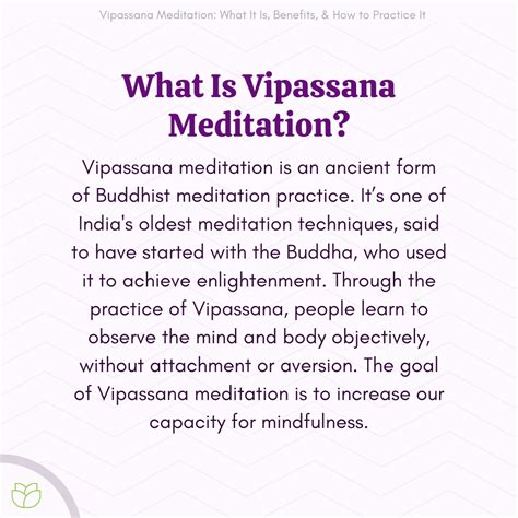 What Is Vipassana Meditation