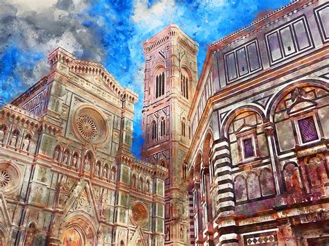 Florence 04 Painting By Am Fineartprints Fine Art America