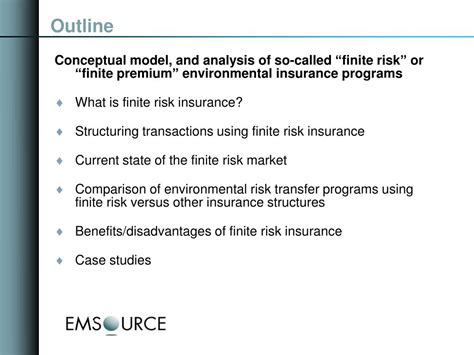 Ppt Finite Risk Insurance Programs Powerpoint Presentation Free