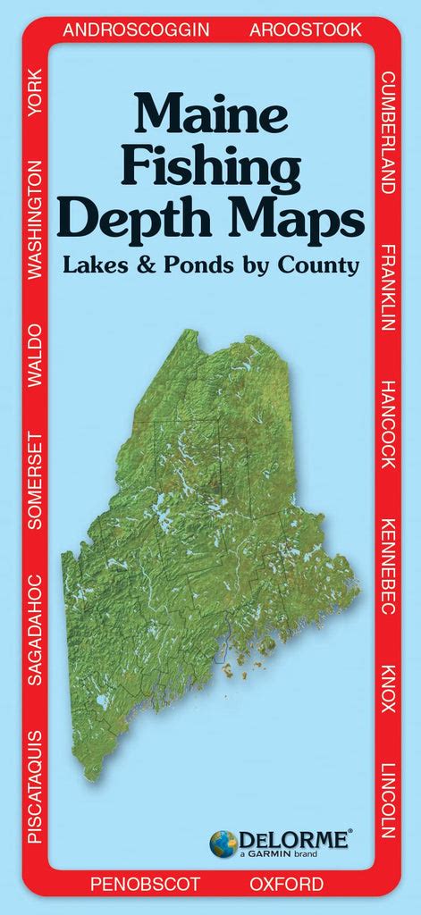 Delorme Maine Fishing Depth Maps Spiral Bound Delorme Wide World