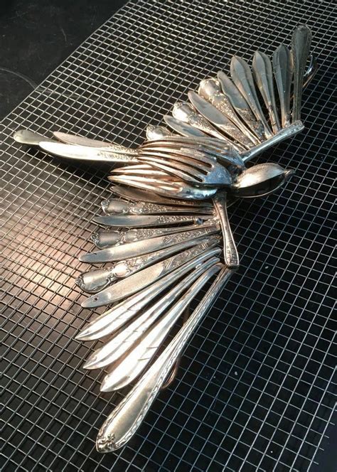 Simple Scrap Metal Art Scrapmetalart Cutlery Art Metal Art Projects