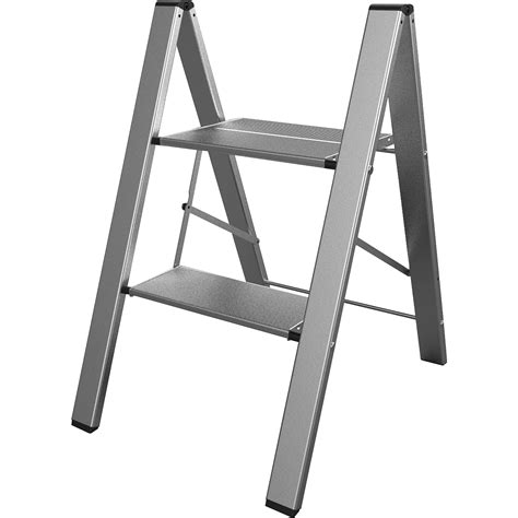 3 Step Aluminium Folding Ladder Portable Slim Step Stool With Milti
