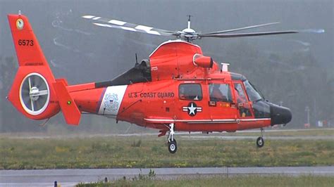 Eurocopter Hh 65 Dolphin Coast Guard Humboldt Bay Youtube