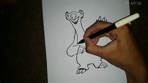 Drawing Sid Ice Age Youtube