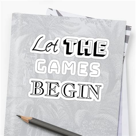 Ajr Let The Games Begin Sticker By Juliesdesigns Redbubble