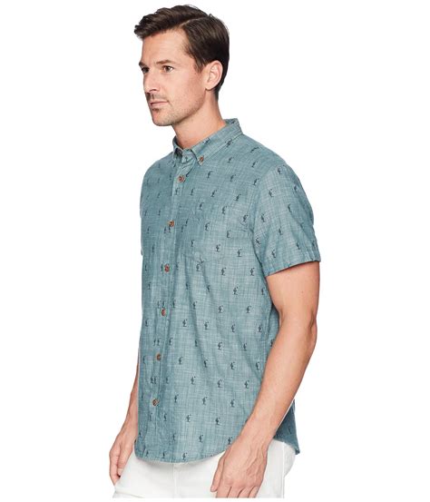 Limited time deals up to 70% off. Prana Cotton Broderick Short Sleeve Shirt (chambray Blue ...