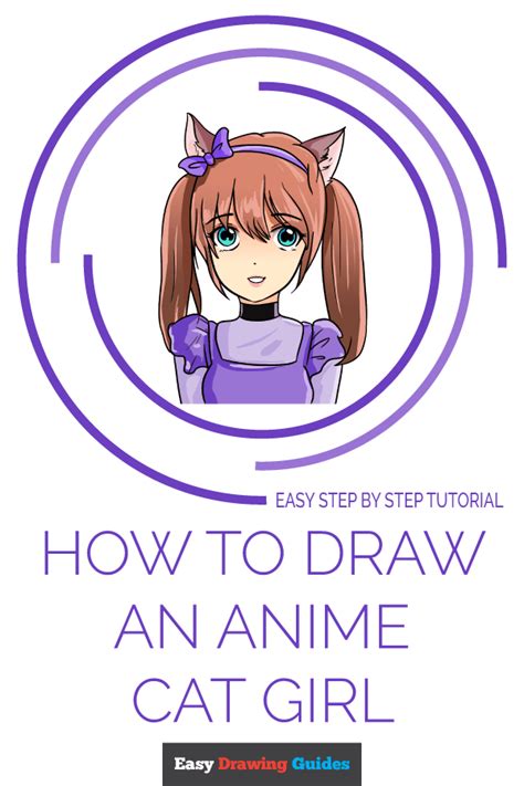 How To Draw An Anime Cat Girl Really Easy Drawing Tutorial