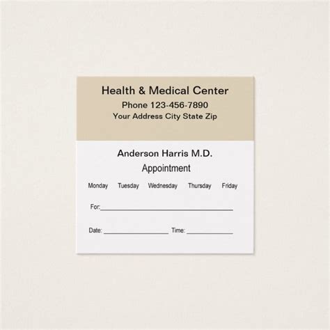 Appointment Reminder Card For A Doctor Zazzle Appointments